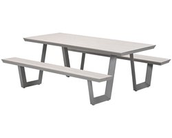 Garden Impressions Bell aluminium picknick set - 200x178 cm - taupe