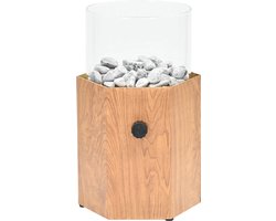 Garden Impressions Bilboa gaslantaarn hexagon - teak look