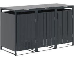 Garden Impressions Binport containerberging 204x80x118 cm - donker grijs