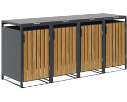Garden Impressions Binport containerberging 272x80x118 cm - light teak look