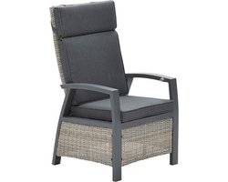 Garden Impressions  Bombini verstelbare loungestoel - wicker - beige/antraciet