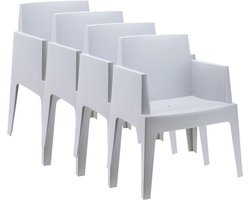 Garden Impressions Box tuinstoel the original wit - 4 stuks