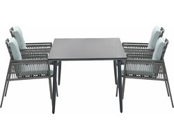 Garden Impressions Brendon tuinset 5-delig - Senna tuintafel 180x100 cm