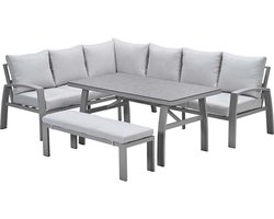 Garden Impressions Cameron lounge dining set 4-delig links - valley sand