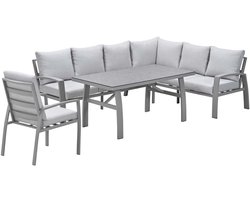 Garden Impressions Cameron lounge dining set 4-delig rechts incl stoel - taupe