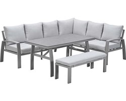 Garden Impressions Cameron lounge dining set 4-delig rechts - valley sand