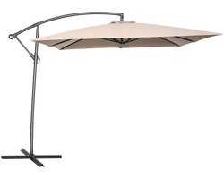 Garden Impressions Corfu zweefparasol 250x250 - taupe