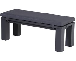 Garden Impressions Cube tuinbank 115 cm aluminium met kussen