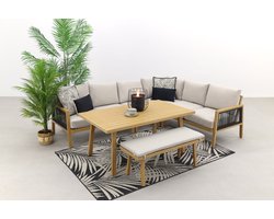 Garden Impressions Decala lounge dining set - met bankje - 6-delig