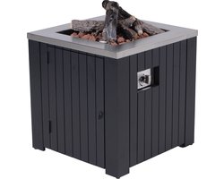 Garden Impressions Faro Tuinhaard - 60 x 60 x 61 cm - Gas - Mat zwart