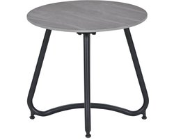 Garden Impressions Fons bijzettafel Ø45xH41 cm – carbon black - Centostone Napoli sand