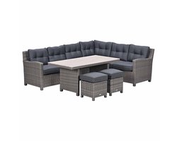 Garden Impressions Jaru lounge dining set 5-delig rechts - light teak vironwood