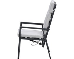 Garden Impressions Kasper tuinstoel verstelbaar - donker grijs