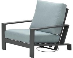Garden Impressions Lincoln verstelbare fauteuil - carbon black/ mint grey
