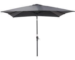 Garden Impressions Lotus stokparasol 250x250 - donker grijs