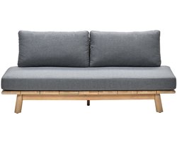 Garden Impressions Lunar 2-zits bank - acacia white wash - rope dark grey - mystic grey