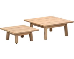 Garden Impressions Lunar set van twee bijzettafels - acacia white wash