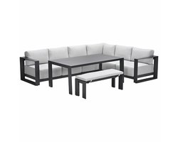 Garden Impressions Malakka lounge dining set 6-delig - valley sand