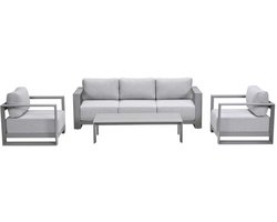 Garden Impressions Malakka loungeset 4 - delig taupe/valley sand