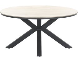 Garden Impressions Marbella tuinset 6-delig earl grey - Tulli tuintafel Ø148 cm