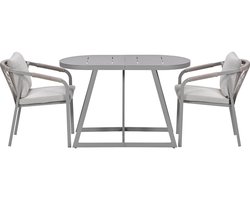 Garden Impressions Milou bistro tuinset 3-delig - taupe