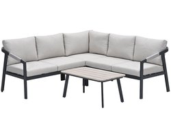 Garden Impressions Milou loungeset hoek 4-delig - donker grijs
