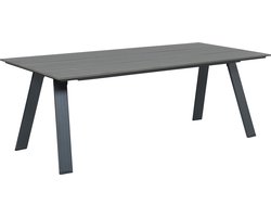 Garden Impressions Nevada tuintafel - 240 x 100 - carbon black - vintage polywood