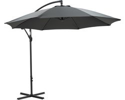 Garden Impressions - Parasol - Athene - Ø300 cm - Frame royal grey - Donkergrijs