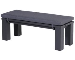 Garden Impressions Plaza tuinbank 115,5x43xH40 cm donker grijs