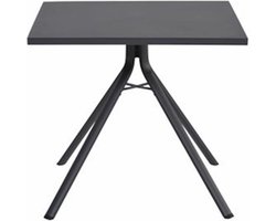 Garden Impressions - Rimini tuintafel - 80x80 - aluminium - carbon black