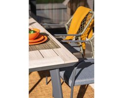 Garden Impressions Ross tuinset 5-delig mosgroen - Penedo tuintafel 160x90 cm
