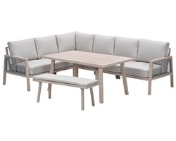 Garden Impressions San Capri lounge dining set 6-delig links - light oak look