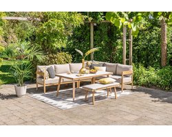 Garden Impressions San Mauro sportbank 110x41 cm - light teak look