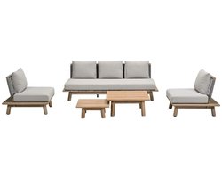 Garden Impressions San Namut loungeset 5-delig stoel-bank - grey sand