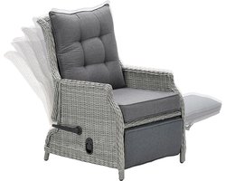 Garden Impressions  Santacruz relax loungestoel - wicker - grijs