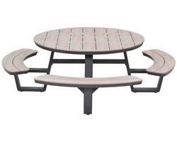 Garden Impressions Sarria picknick set Ø148 x 75 - donker grijs