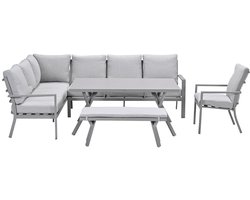 Garden Impressions Senja lounge dining set 5-delig links incl. stoel - valley sand