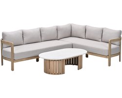 Garden Impressions Sirocco loungeset 3-delig rechts - acacia - grey sand