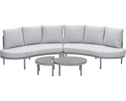 Garden Impressions Solita lounge sofa set sand - rope grey sand