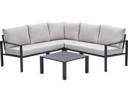 Garden Impressions Springs lounge hoekset carbon black - desert sand