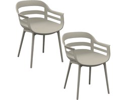 Garden Impressions Sunny tuinstoel zand - 2 stuks