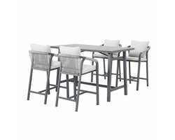 Garden Impressions Tarera bar tuinset 5-delig - donker grijs