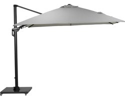 Garden Impressions Zweefparasol Hawaii Deluxe 300x300 - donker grijs - zand