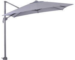Garden Impressions Zweefparasol Hawaii S 250x250 - donker grijs - licht grijs