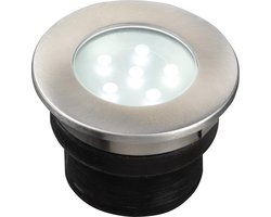 Garden Lights: Brevus Grondspot 12 Volt - Zilvergrijs