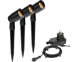 Garden Lights Neso Tuinspot 12 Volt Set - 3 stuks - zwart