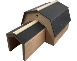 GARDEN SPIRIT Egelhuis 28,5x30x22,5 cm met Lei-dakje Duurzaam