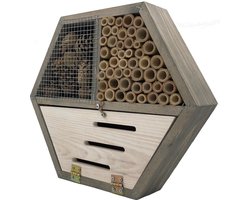 GARDEN SPIRIT Vlinderhotel Insectenhotel 9 x 30 x 27 cm. - Bijenhotel