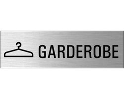 Garderobe deurbordje met zelfklevende strip