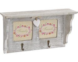 Garderobe Kapstok kastje met 2 haken en fotolijstje